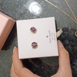 Kate spade Berry (purplish green) earrings